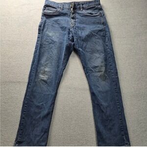 Urban Star Premium Apparel Jeans Mens 34x30 Blue Straight Leg Stretch Denim